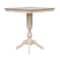 International Concepts 36 in. x 36 in. Square Top Pedestal Table - 41.9 in.H K-3636TP-11P-2 - alternate 3
